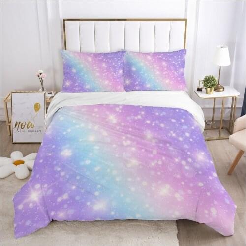 Colorful bedding set Queen King Full Double Duvet cover set pillow case Bed linens Quilt cover 240x220 140x200 Colorful star