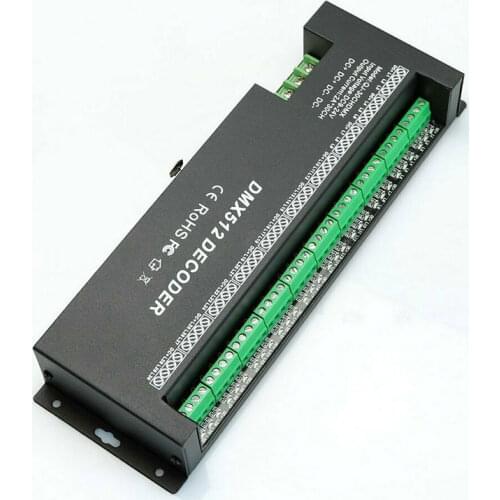 DMX512 RGB 30 channel LED Strip controller DMX decoder dimmer 9V-24V driver 30CH DMX512 Constant decoder 2A KTV lighting control