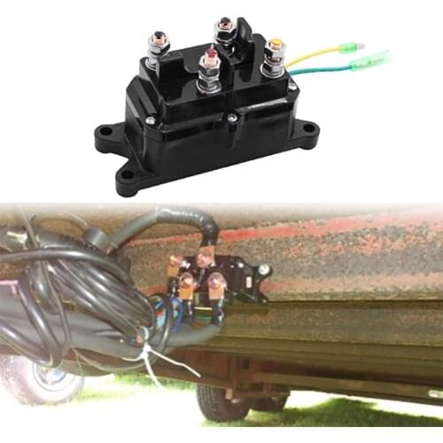 DC 12V 250A Solenoid Relay Contactor, Winch Rocker Thumb Switch Fits for ATV UTV 1500-4000Lb Winches