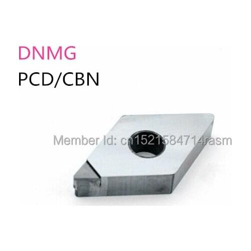 KLOT 2PCS DNMG1504 1506 1104 PCD Diamond Tipped Turning Insert CNC Lathe Cutter Bit