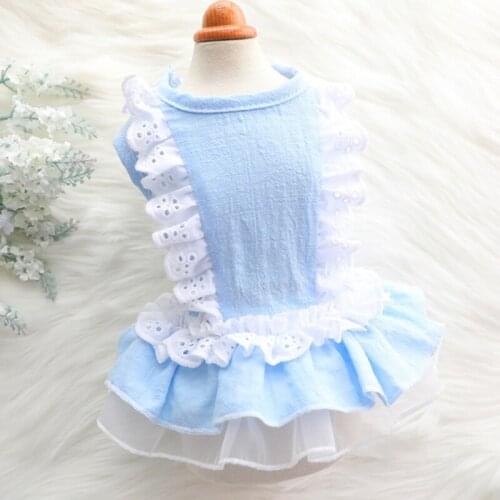 Pet Summer Clothes Dog Dress Cat Dresses Puppy Skirt Yorkshire Pomeranian Poodle Bichon Schnauzer Dog Clothing Apparel Outfit