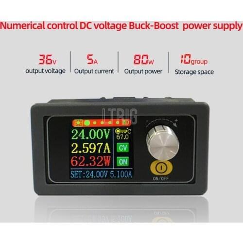 LTRIG custom 1Pcs XYS3580 DC Buck Boost, 0.6-36V 5A CC CV converter, adjustable power supply module, voltage regulator