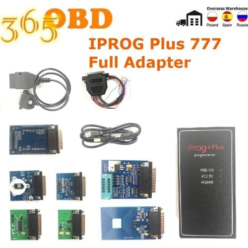 IPROG+ Plus 777 Full Adapters Support IMMO/Mileage Correction/Airbag Reset till Replace Tango Car Prog Diagnostic Tool