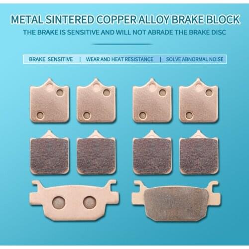 Motorcycle Metal Sintering Front Rear brake pads for Benelli TRK502 TRK502X TRK 502 Leoncino 500 BJ500 BJ500GS-A BJ 500