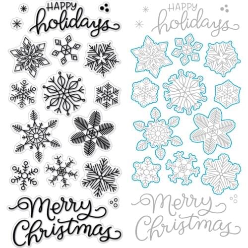 2020 New Metal Cutting Dies Word Christmas Flower Stamp and Die Cut Sets Background Stencil Scrapbooking Paper Craft Card Making