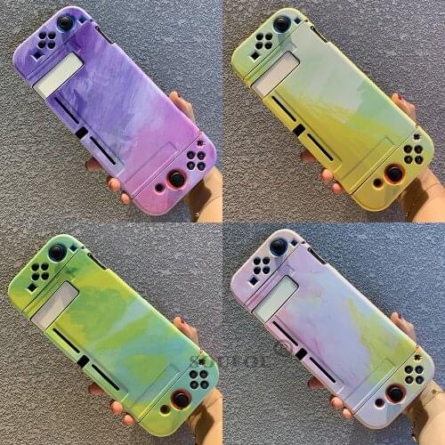 New For NS Switch Protective Cover Case Colorful Cute Skin Shell For Nintend Switch NS Game Console Joycons Housing Accessories