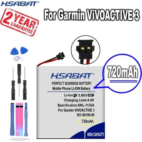 New Arrival [ HSABAT ] 400mAh 361-00108-00 Replacement Battery for Garmin ViVOACTIVE 3 Music Watch Li-po NL28LL31B03OC