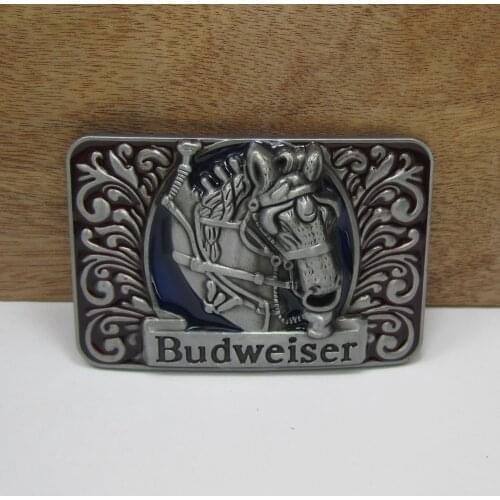 BuckleClub wholesale zinc alloy Horse head belt buckle western jeans gift belt buckle FP-02200 PEWTER FINISH