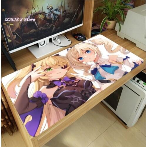 HOT Game Genshin Impact Barbara Large Mouse Pad Laptop PC Gaming Computer Desk Keyboard Mat Thicken Antislip Mousepad Playmat
