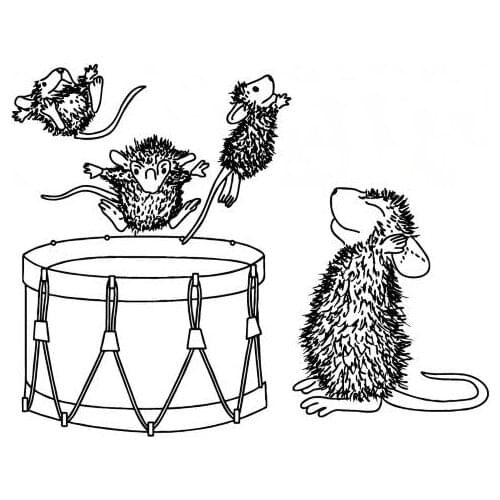 Mouse Transparent Clear Silicone Stamp/Seal for DIY scrapbooking/photo album Decorative clear stamp sheets ST0641