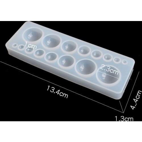 Silicone DIY Crystal Epoxy Resin Molds Time Stone Jewelry Making Crafts Round Handmade Cake Fondant Chocolate Tools