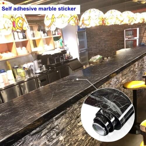 5M Modern Living Room Furniture Desktop Waterproof Marble Wallpaper Vinyl Self Adhesive WallPaper Sticker Solid Color Home Decor