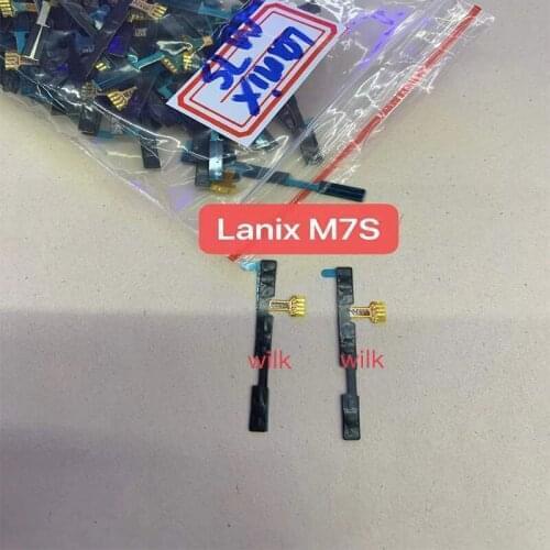 Power ON OFF Volume Up Down Side Button Flex Cable For Wiko Lanix M7S Power On Off Volume Switch Flex