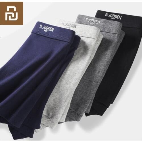Xiaomi Mens Boxer Underwear Men Pack Shorts Breathable Soft Male Panties Man Underpant Solid Color Boxershorts Cotton 3pcs/lot