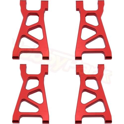 2 Pairs Himoto Spino 1:18 Electric E18XBL Upgrade Parts M606 Alum Aluminum Lower Susp Arm 2P 23606 Fit Mastadon BARREN Centro