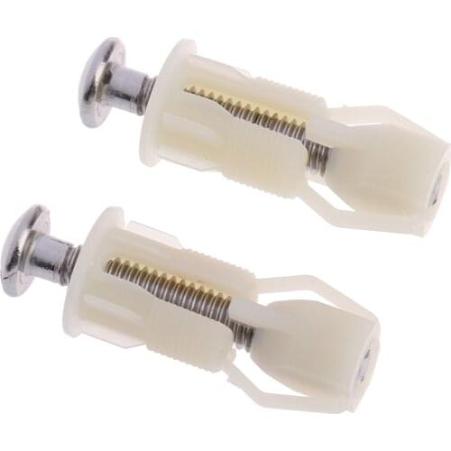 2pcs/lot DIY Toilet Seat Hinges Screws WC Hole Fixing Fit Toilet Seats Hinges Repair Tools 48mm*18mm