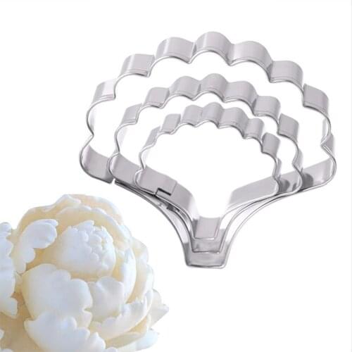 3Pcs/lot Large Stainless Steel Carnation Flower Petal Shaped Cutting Mold Designer DIY Polymer Clay Floral Cutter Molds Tools