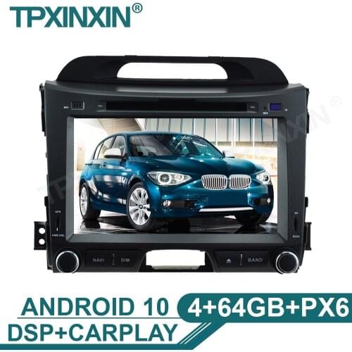 4+64G For KIA SPORTAGE 2010 2011 2012 2013 2014 2015 2016 Car GPS Navigation Multimedia Player Tape Recorder Head Unit Radio