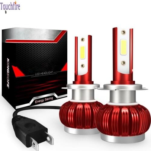 4PCS Super Bright COB LED H4 9003 Hi-Lo H7 H11 H13 H1 9005 HB3 9006 HB4 Auto Headlight Car Bulbs 50W 4800Lm 6000K Headlamp White