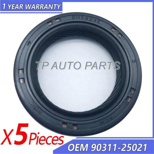 5 Pieces Auto Spare Engine Parts Oil Seal OEM 90311-25021 BH5924E 9031125021 Compatible With Toyota