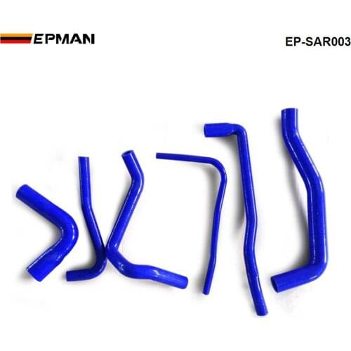 6PCS Silicone Radiator & Ancillary Blue Hose For SAAB AERO 9000 B234 2.3L 1984-1998 EP-SAR003