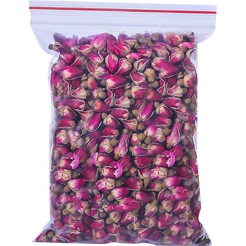 Free Shipping 100g Natural Dried Red Rose Buds Organic Dried Fragrant Flowers Buds