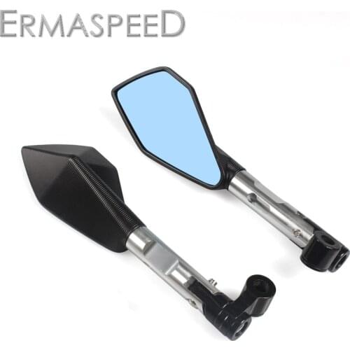 8mm 10mm Motorcycle Side Mirror Orange Silver Scooter Accessories CNC Aluminum Rearview Mirror for Motorbike Scooter Dirt Bike
