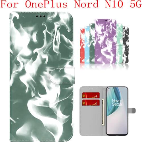 Sunjolly Case for OnePlus Nord N10 5G Wallet Stand Flip PU Phone Case Cover coque capa OnePlus Nord N10 5G Case Cover