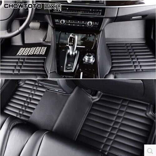 CHOWTOTO AA Custom Special Floor Mats For Audi Q7 7seats Waterproof Carpets For Q7 7seats