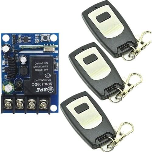 DC 12V 24V 36V 48V 30A 1CH RF Wireless Remote Control Switch System WaterProof Transmitters + Receiver