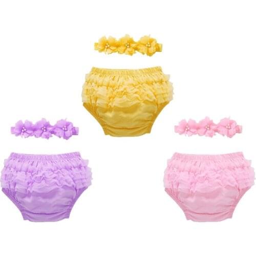 Baby PP Shorts Summer Shorts Of 2018 New PP Children 0-2 Years Old Baby Lace Pants Multicolor Bread clothes Summer Shorts