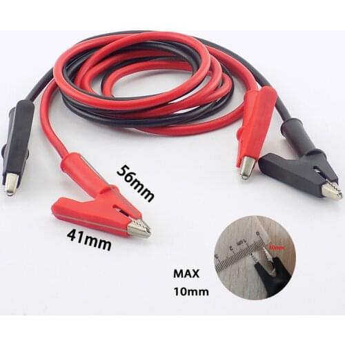 Double-ended Alligator Crocodile Clips Test Jumper Wire High Voltage Alligator Clips Electrical DIY Test Leads