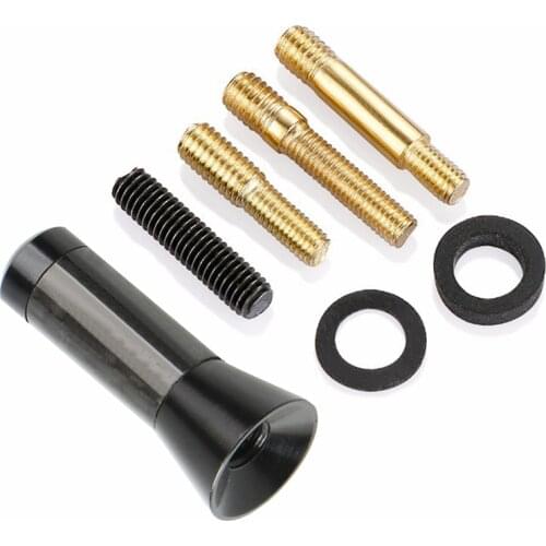 EAFC 3.5cm Car Styling Roof Antenna Enhanced Signal Carbon Fiber Screw Metal Short Stubby Mast Antenna For Benz Mazda Honda