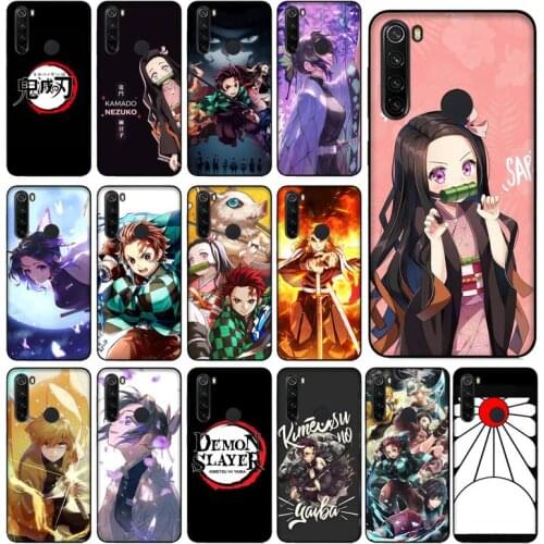 FHNBLJ anime Demon Slayer Phone Case for Xiaomi Redmi 5 5Plus 6 6A 4X 7 8 Note 5 5A 7 8 8Pro
