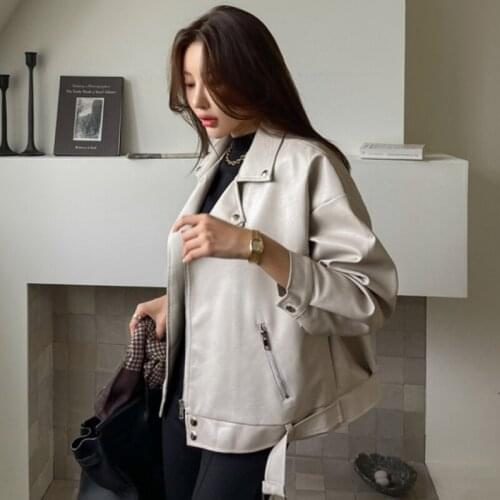 GRANBELLA Women's Leather Jackets