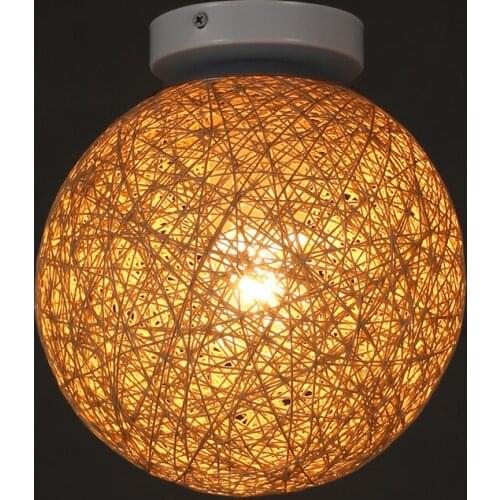 Corridor balcony bar absorb dome light wind contracted southeast Asia hemp ball restaurant corridor absorb dome light