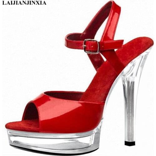 LAIJIANJINXIA New Ladys Sexy 5 Inchs High Heels Dance Shoes 13CM High Heels Sandals Womens Night Club Pole Dancing Sandals
