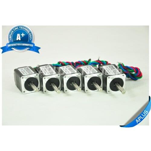 5 PCS NEMA 8 Micro Stepper Motor, 1.96oz-in 28mm 0.2A, 1.8degree, 4wires