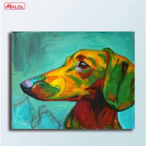 Large Size Wall art Portrait animal pop art Canvas Painting For Living Room Home Decoration Oil Painting On Canvas Wall Painting
