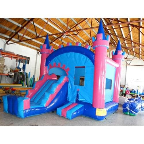 New style PVC inflatable slide castle with bouncy house