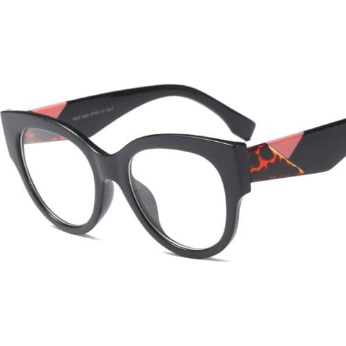 2020 Square Glasses Frames Women Cat Eye Optical Luxury Fashion Men Computer Glasses Brand Designer Clear Transparent Eyewear