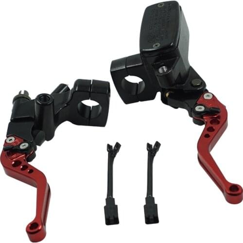 1" 25mm Front Motorcycle Hydraulic Brake Clutch Master Cylinder Reservoir Pump levers Universal For Yamaha Suzuki Honda
