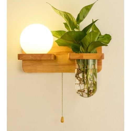 Simple design led ball wall lamp home living room decoration hydroponics plant lights green grown wall light bedroom
