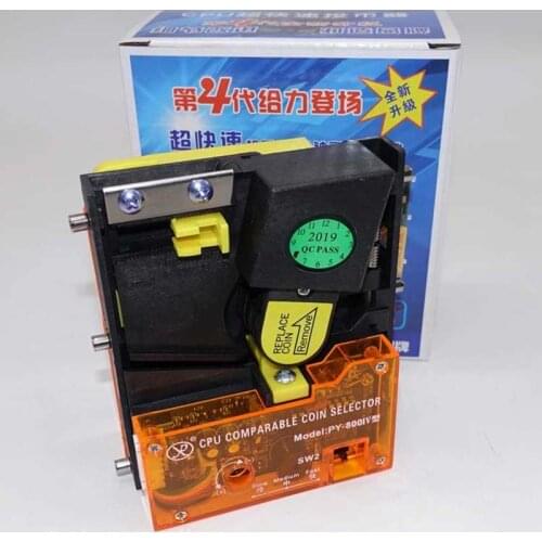 PY-800 CPU Comparable Drop Insert Kind Coin Selector + Coin Acceptor Holder Iron Panel