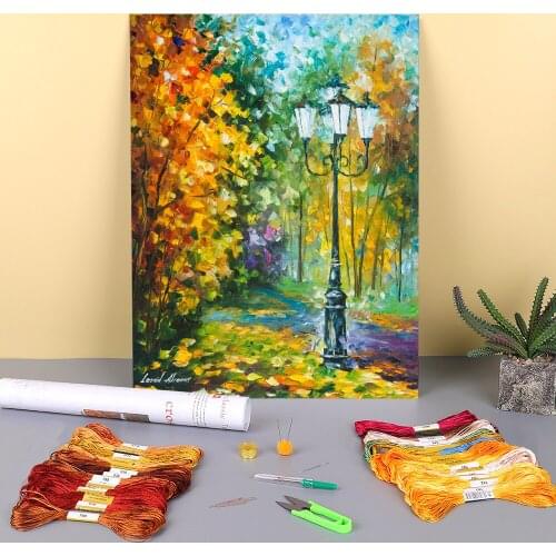 The Secrets My Mind Printed Canvas 11CT Cross Stitch Patterns Embroidery DMC Threads Handicraft Craft Sewing Different