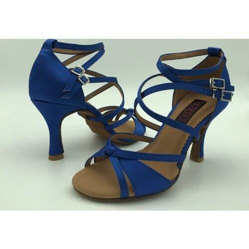 8.5cm heel Latin Dance Shoes For women Salsa shoes pratice shoes comfortable latin shoes 6209SB low heel high heel available