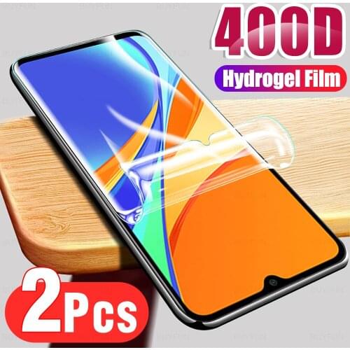 2Pcs safety hydrogel film for xiaomi redmi 9c nfc protective film for xiaomi redmi note 8t pro screen protector film not glas