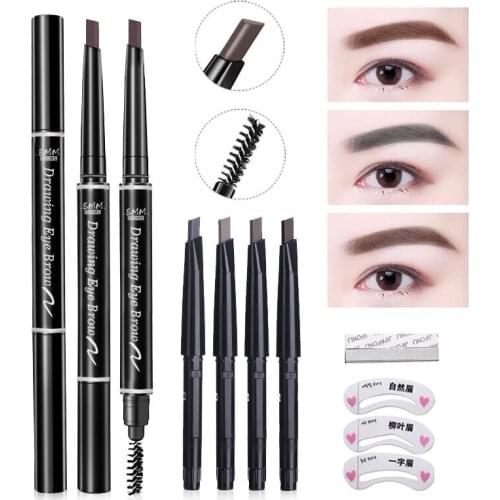 2019 Limited Sobrancelha Eyebrow Emm Authentic Double Eyebrow Durable Waterproof Anti-perspiration Wholesale Brand Cosmetics