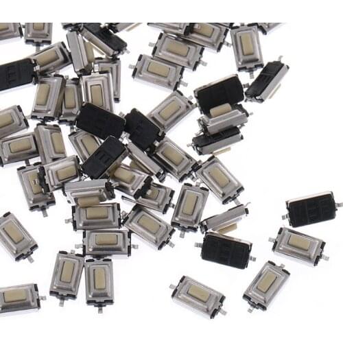 2021 New 100 Pcs 3x6x2.5mm Momentary Tact SMD SMT Push Button Micro Switch 2 Pin