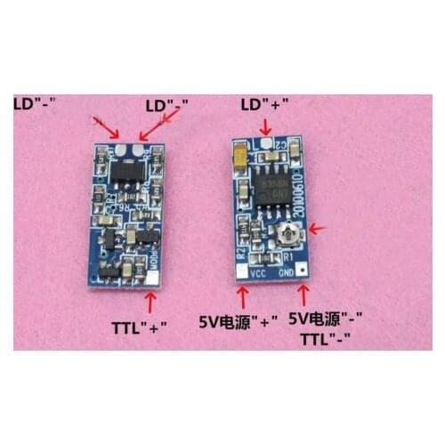 635nm 650nm 808nm 980nm Laser Diode constant current drive circuit TTL modulation Drive 5V 50-300 mA